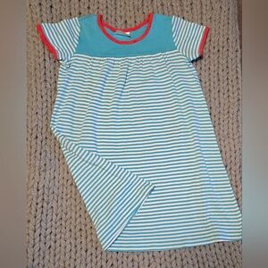 Hanna Andersson Blue and White Striped Dress